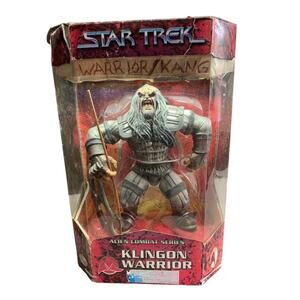Vintage 1999 Star Trek Alien Combat Series Klingon Warrior 9" Action Figure